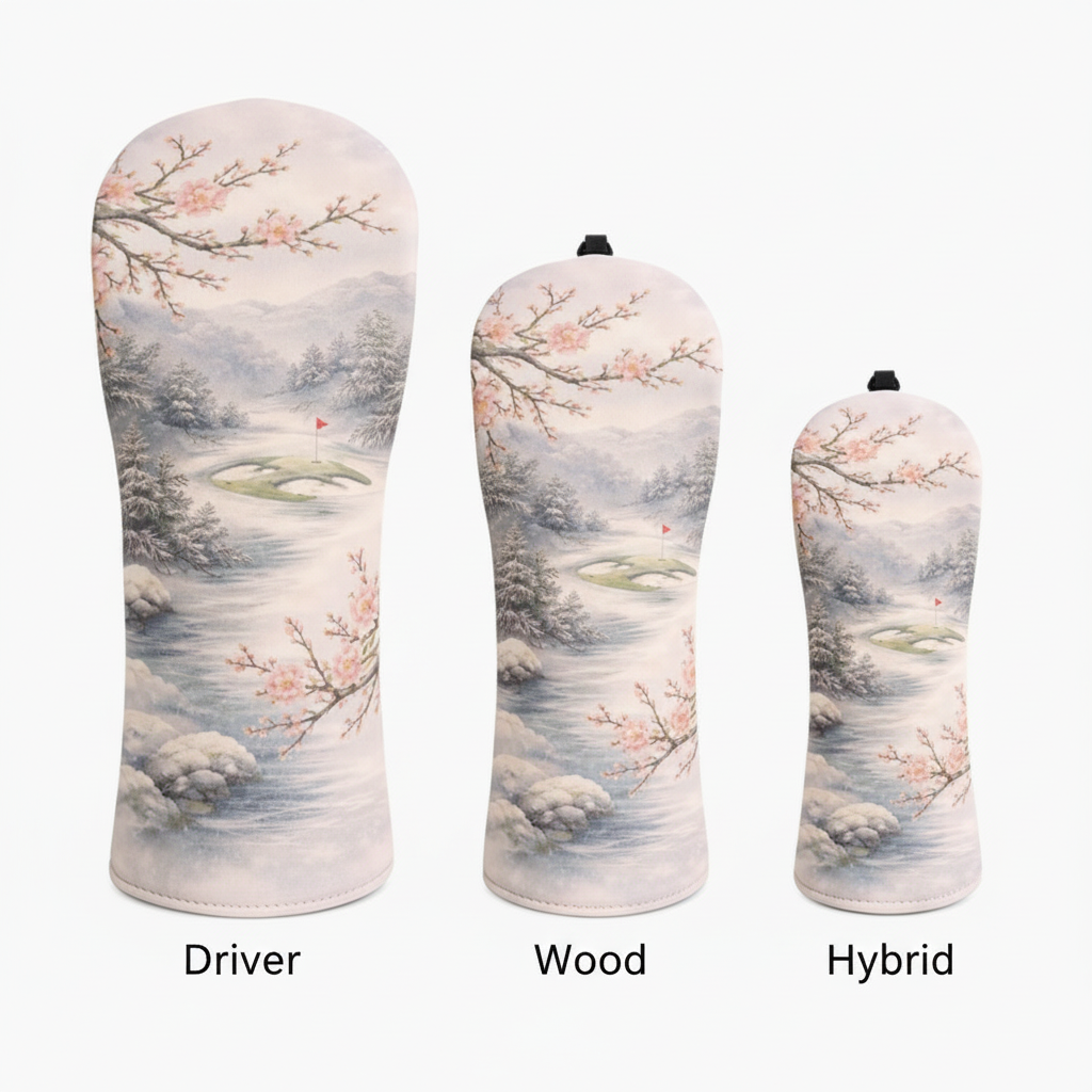 Cherry Blossom Golf Head Cover