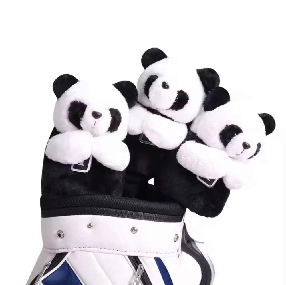 Panda Plush Golf Driver Head Cover