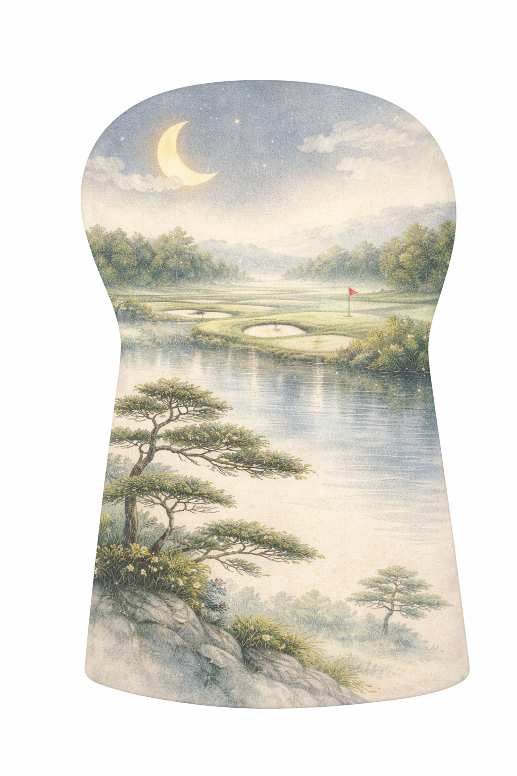 Moonlit Fairway Golf Head Cover