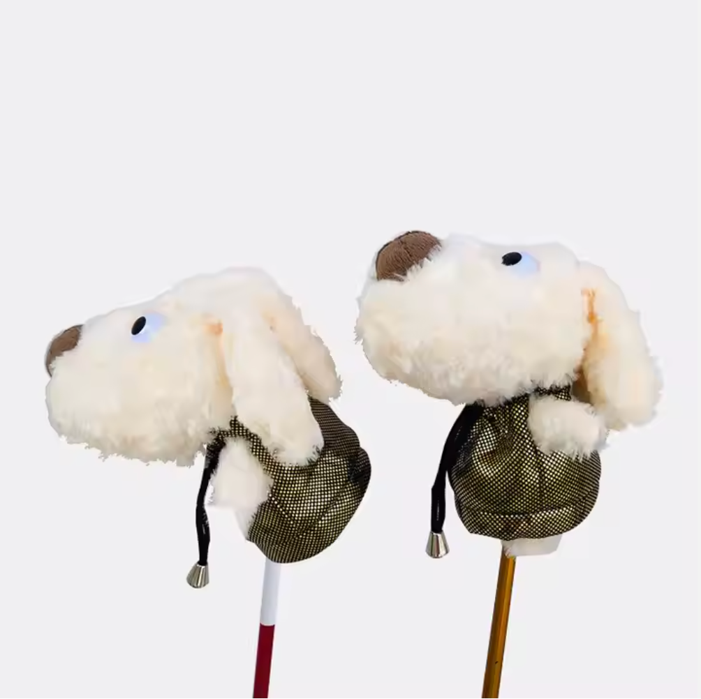 Cute Dog Plush Golf Driver Head Cover