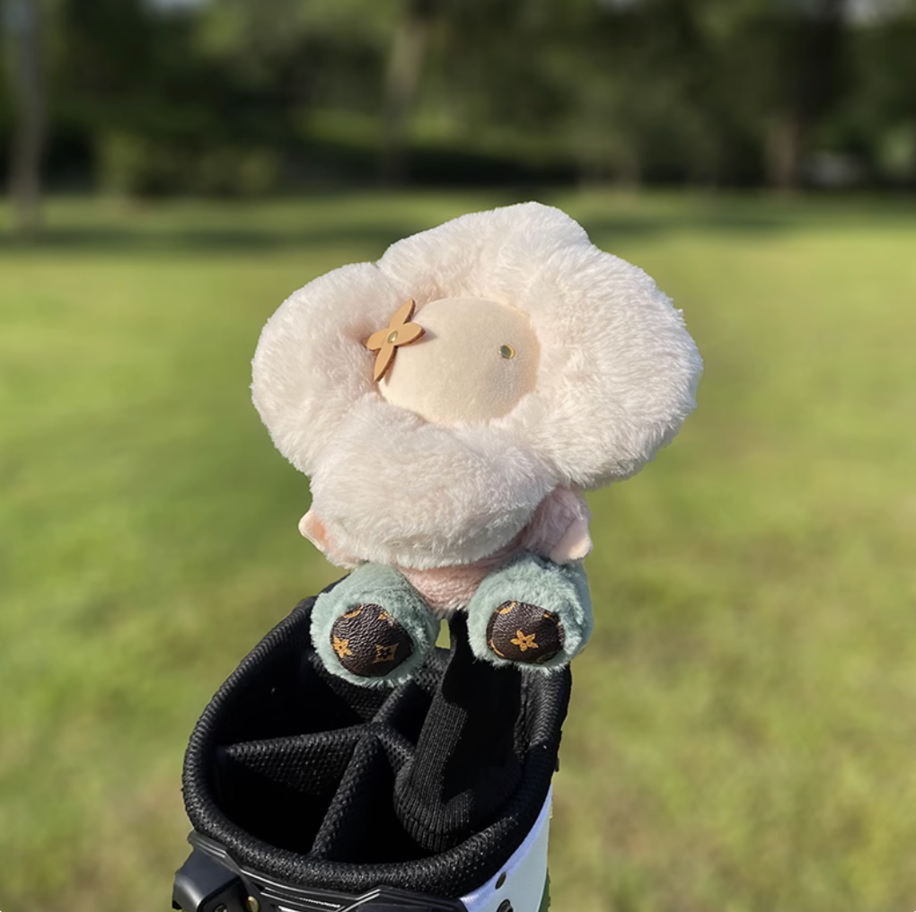 Plush Flower Golf Club Cover