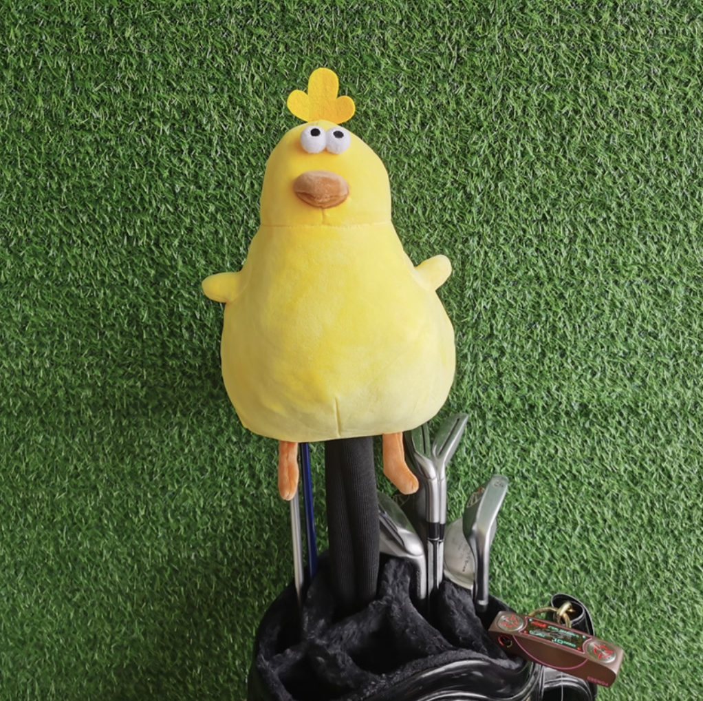 Plush Chicken Golf Club Cover
