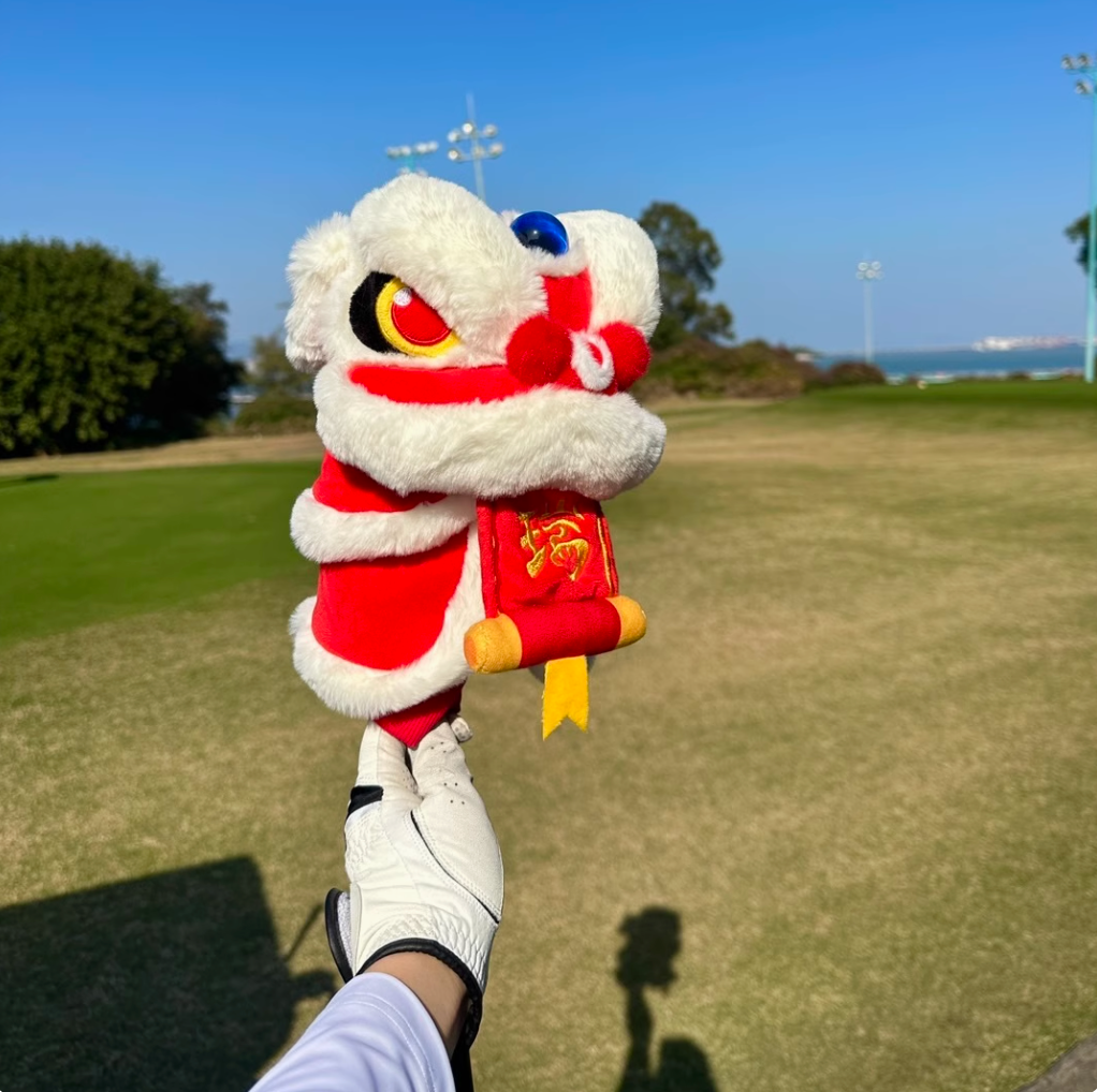 Lion Dance Golf Club Cover