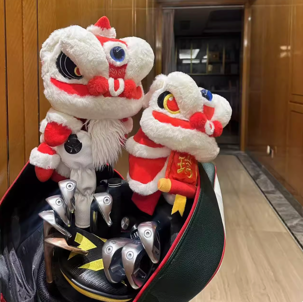 Lion Dance Golf Club Cover