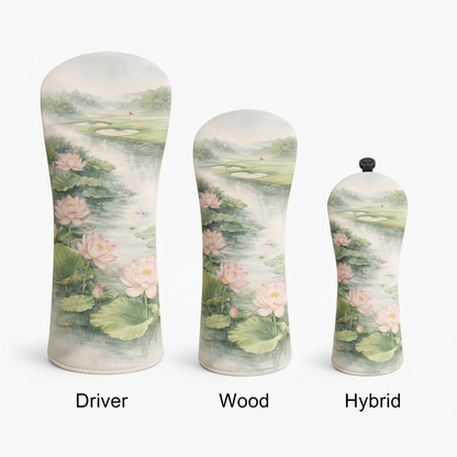 Lotus Pond Golf Head Cover