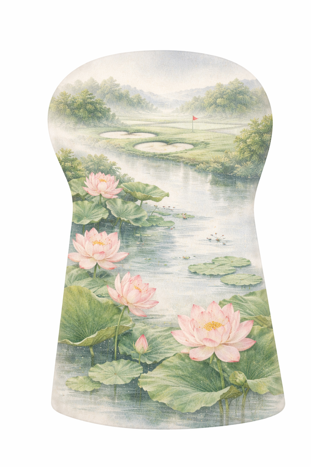 Lotus Pond Golf Head Cover