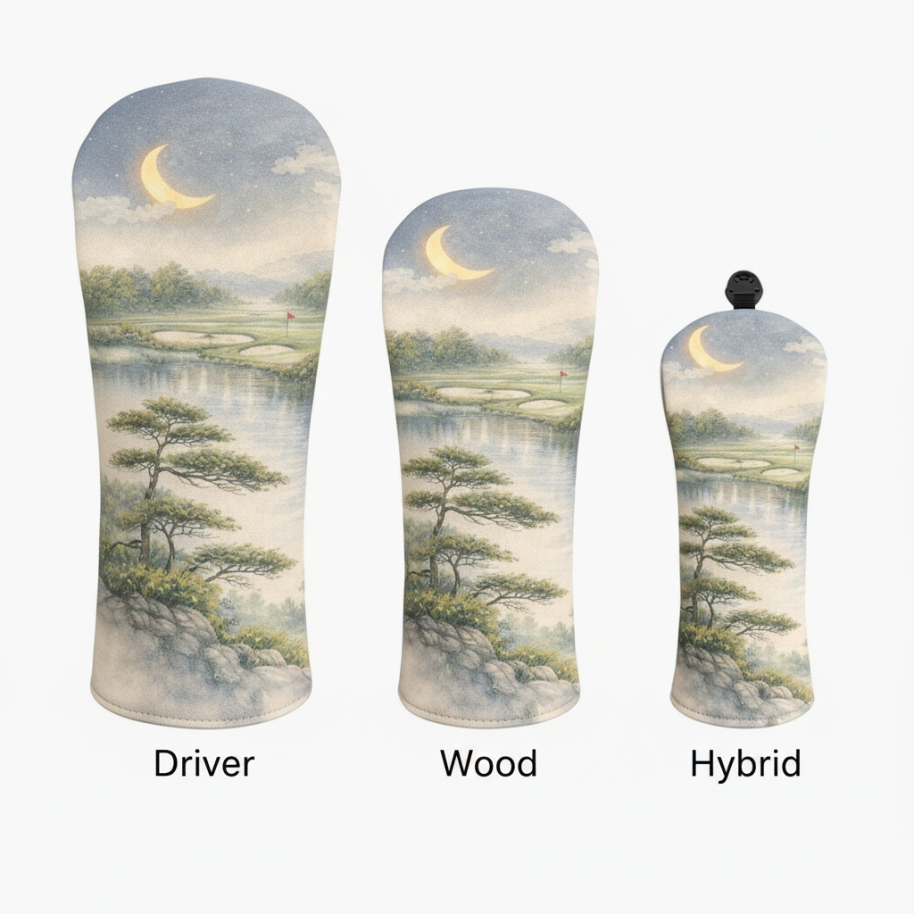 Moonlit Fairway Golf Head Cover